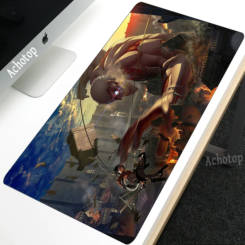 

Attack On Titan XXL Mouse Pad Large Computer Gaming Mouse pads Keyboard Pad To Mouse Notbook PC Gamer Mouse Office Desk Mice Mat