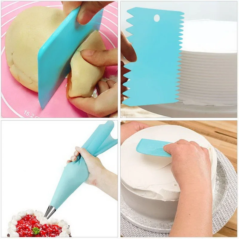 106 pcs Multi-function Cake Decorating Kit Turntable Sets Pastry Tube Fondant Tools Kitchen Dessert Baking Supplies | Дом и сад