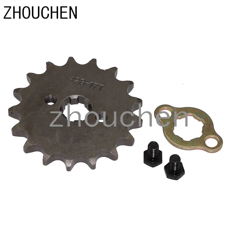 Передняя Звездочка цепи 17 т зубьев мм 428 дюйма коптер для квадроцикла