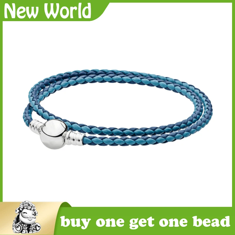 

925 Sterling Silver Classic snake Chain fit Original Charms Pando Bracelet for women Leather bracelet cord DIY fashion jewelry