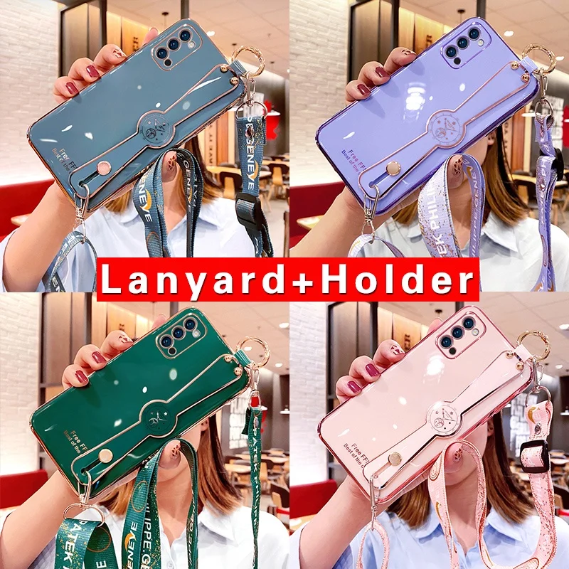 

Корпус softcase realme 7i c17 Aksen Berlian Imitasi с ремешком