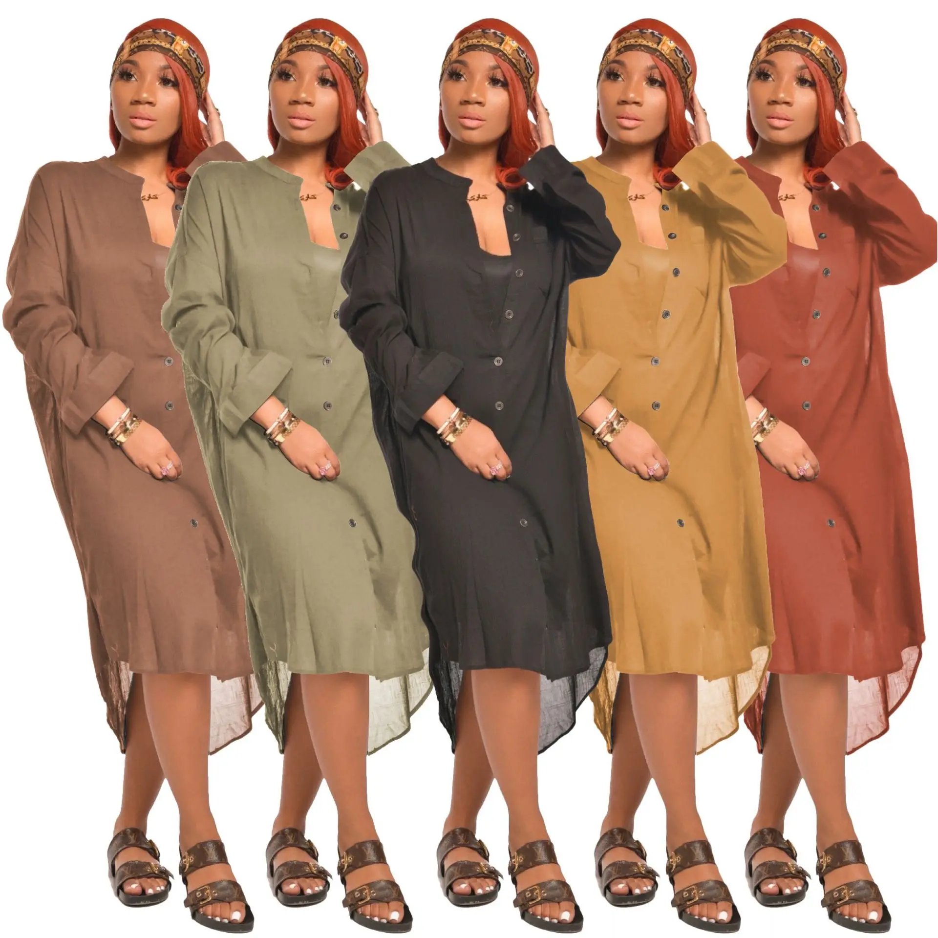 

African Dresses For Women African Clothes Africa Dress Dashiki Ladies Clothing Ankara Plus Size Robe Africaine women Shirt Dress