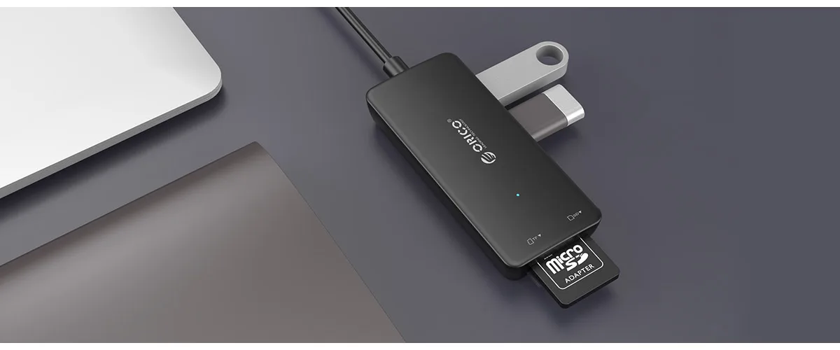 Usb-концентратор 3 порта USB 3,0 концентратор Высокоскоростной многопортовый usb-адаптер 2 в 1 usb3.0 концентратор SD/TF кардридер для ПК ноутбука, H3TS-U3