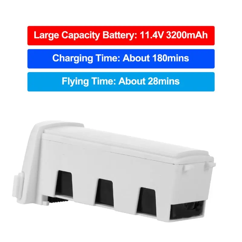 

RC Airplane Accessories 11.4V 3200mAh Lipo Battery for Hubsan Zino H117S GPS RC Drone Intelligent Flight Battery