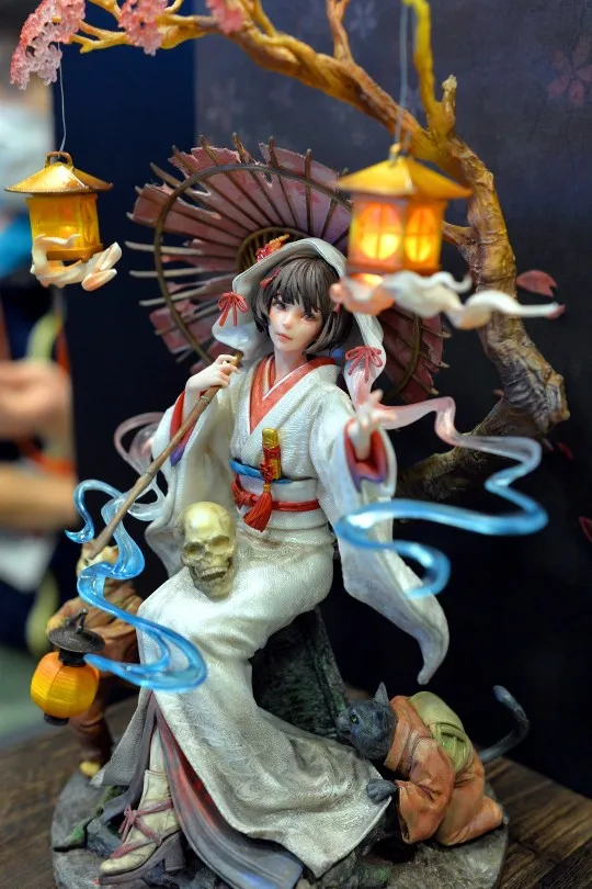 Набор для гаража белая форма из смолы ручной работы WF2020 зимняя маленькая скраб