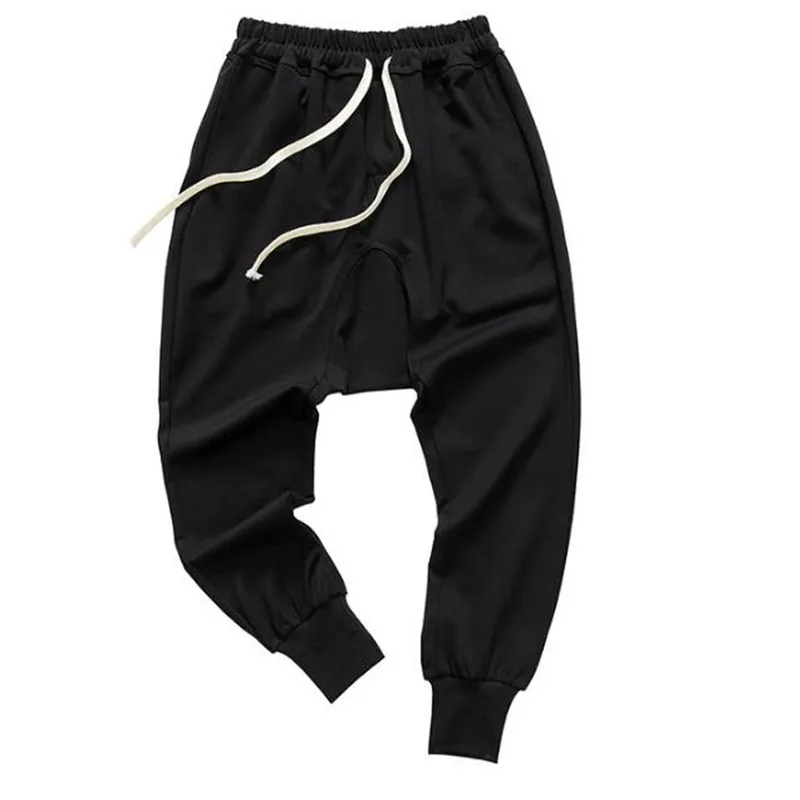 

New Style Hip Hop Dance Harem Sweatpants Drop Crotch Pants Men Parkour Track Tapered Trousers