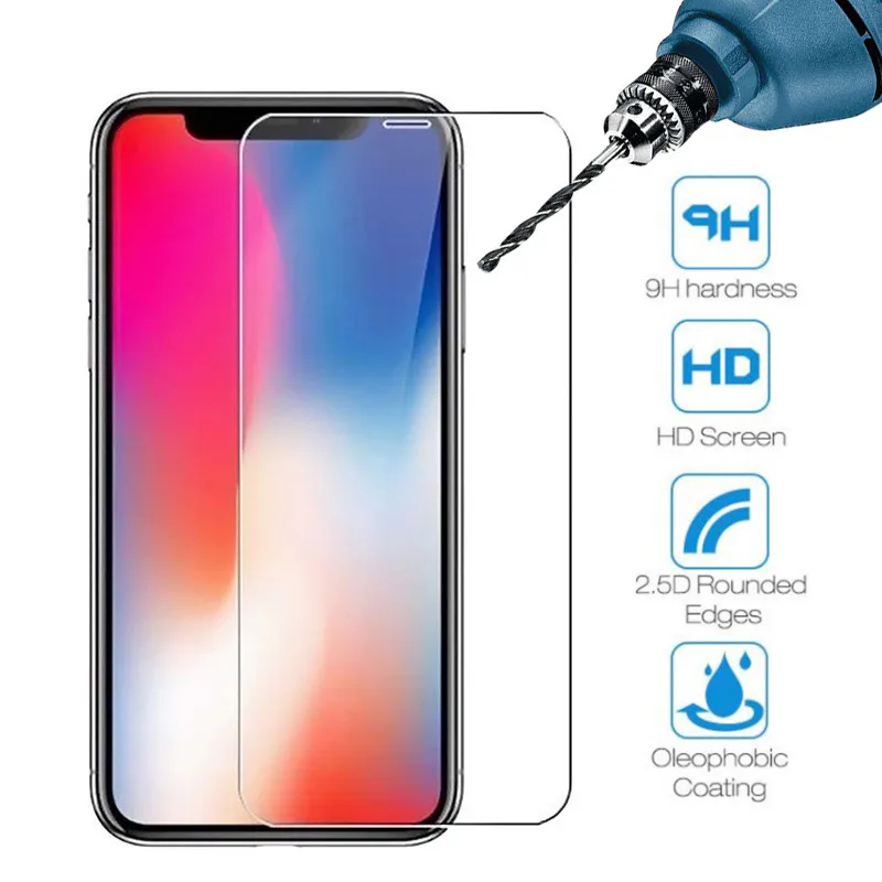 9H Защита экрана для iPhone 12 11 Pro X Xs Max Xr закаленное стекло 7 + 8 6 S s Mini защитное