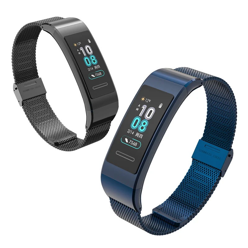 Ремешок для часов Huawei Band 3 pro кожаный браслет умные аксессуары из нержавеющей