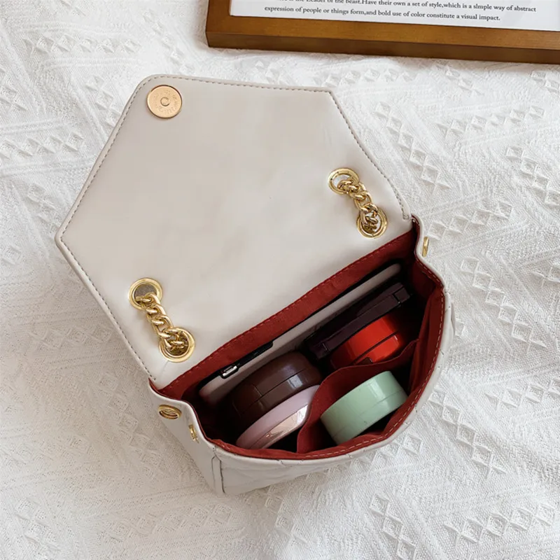 

DikizFly Fashion Small Flap Handbag Good Pu Leather Crossbody Bags For Women Messenger Bag Tassel Chain Shoulder Bags Female Bag