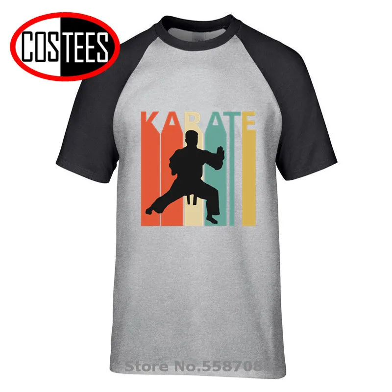 Винтажная футболка для каратэ Мужская с коброй Детская Ретро стиль Мияги джодо