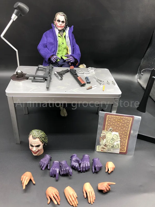 12 дюймов Бэтмен Темный рыцарь варианты Джокера настоящая одежда Ver. Joker ПВХ