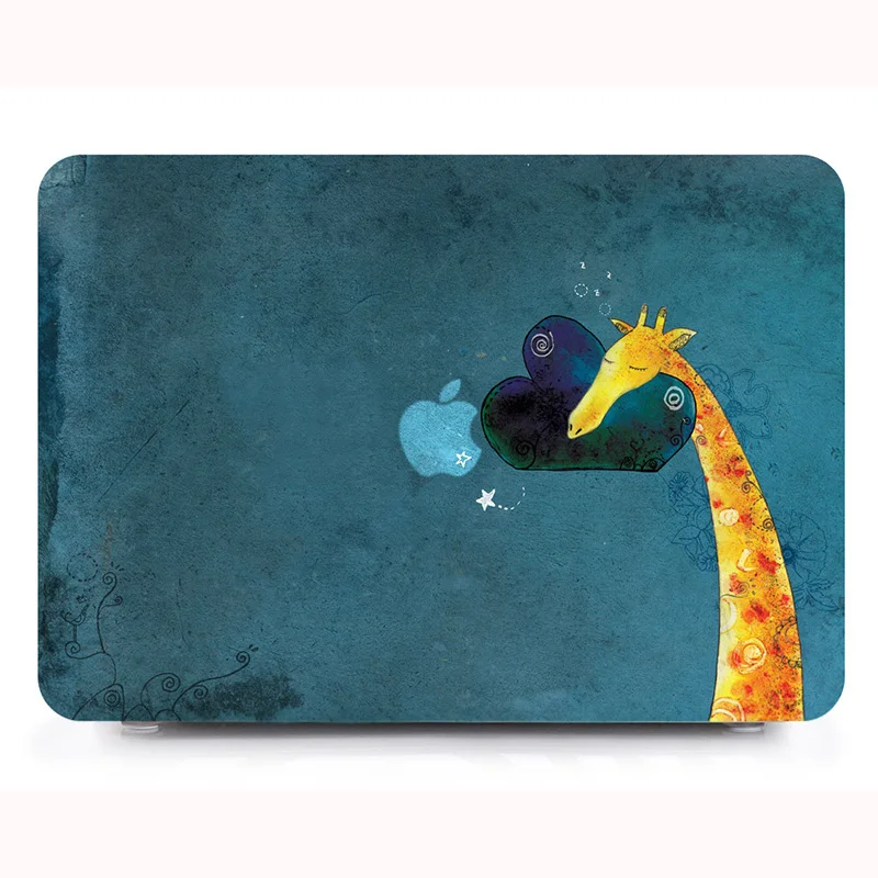 01 Пластиковый жесткий чехол для ноутбука с животным принтом для MacBook Air Pro retina 11 12 13 15 дюймов чехол для Macbook A1707 A1706 A1708 чехол - Color: 01