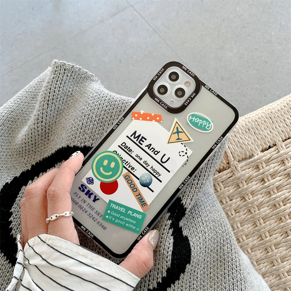 Чехол для телефона с забавным мультяшным рисунком iPhone 12 Pro 7 8 Plus 13 11 Max Mini XS X XR SE 2020