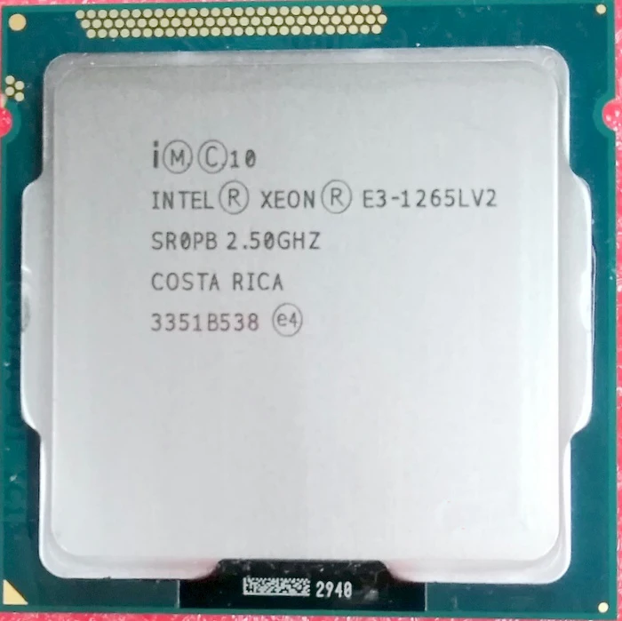 Процессор Intel Xeon E3 1265LV2 CPU 2 5 ГГц 8 МБ кэш 4 ядра потоков LGA1155|Компьютерные кабели и