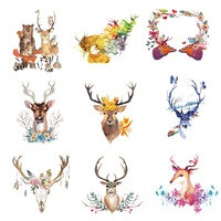iron on transfers for clothing deer patches for clothes heat transfer stickers diy animals patch fusible vinyl adhesive stripe a