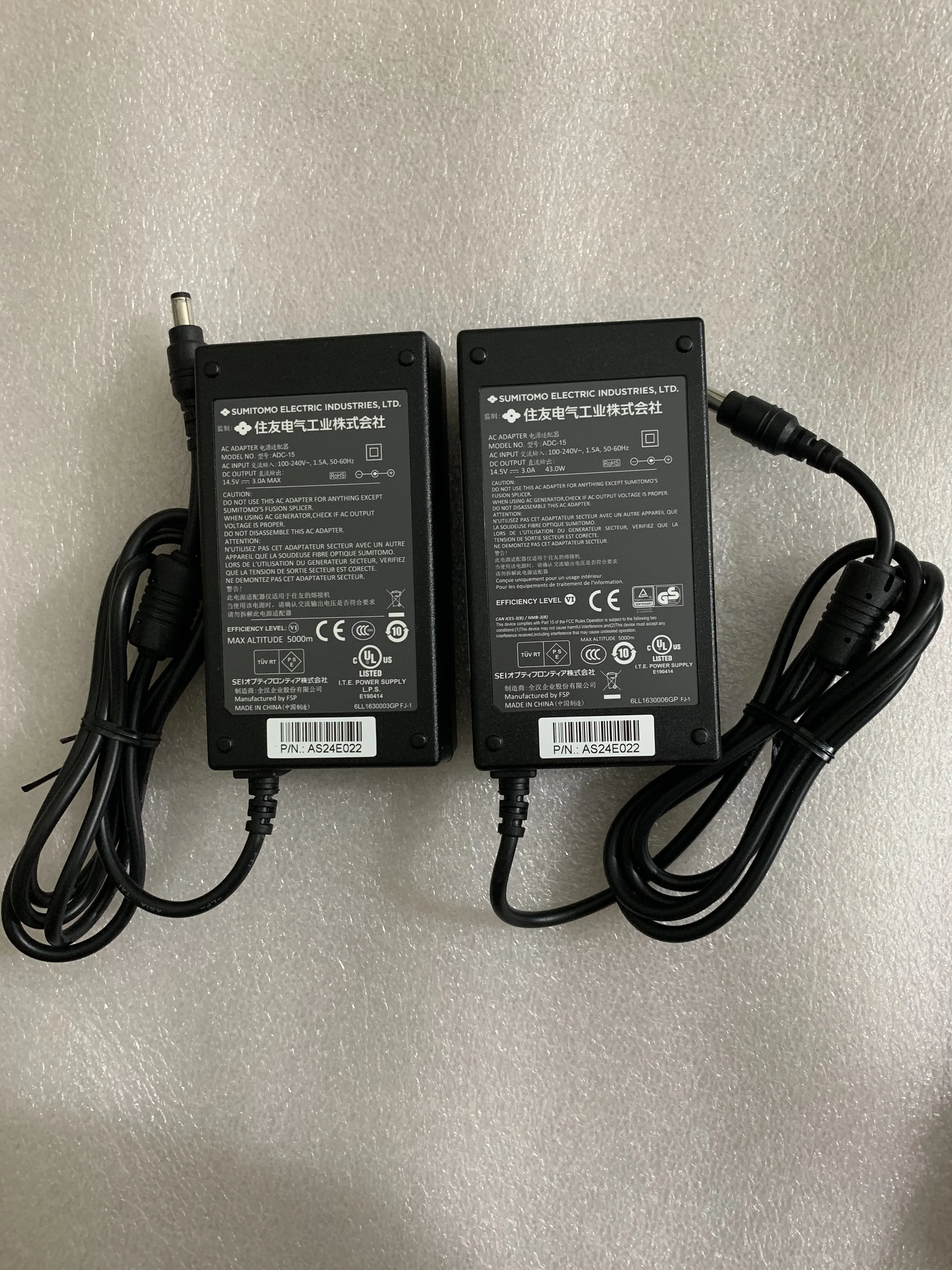 2pcs/lot Sumitomo ADC-15 original AC Adapter for T-400S T400S T-400 t400S T-600C T600C Fiber Fusion Splicer Battery Charger - купить по