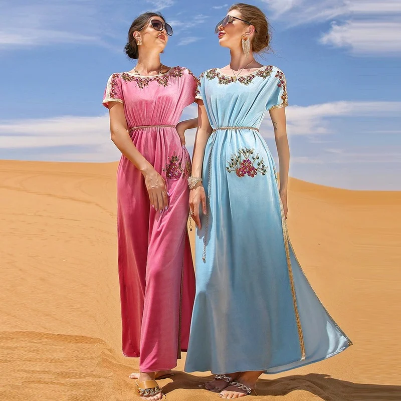 Ramadan Eid Mubarak Abaya Dubai Arabic Turkey Islam Indian Muslim Prayer Long Evening Dress Robe Femme Abayas For Women Kaftan