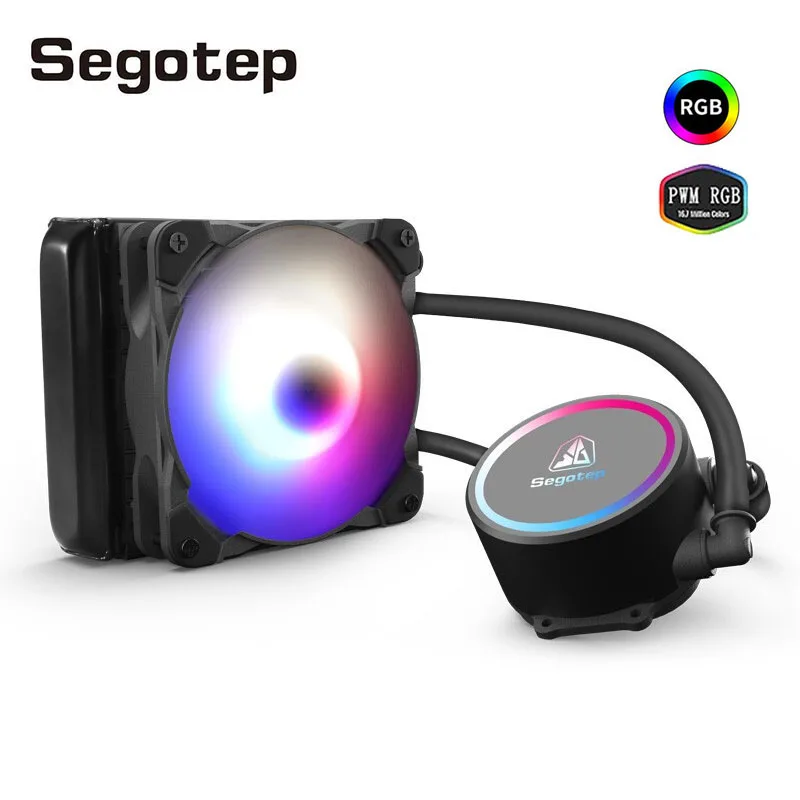 Segotep Процессор 3 h/l PIin + 4Pin 120 мм тихий RGB Колер вентилятор ПК 8 этап Мотор охладителя