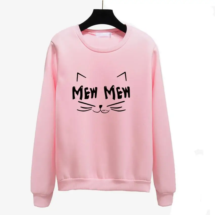 

New Autumn Winter Sweatshirt Women Cartoon Printed Harajuku Students Lady Yellow Long-sleeved Pullover Tops