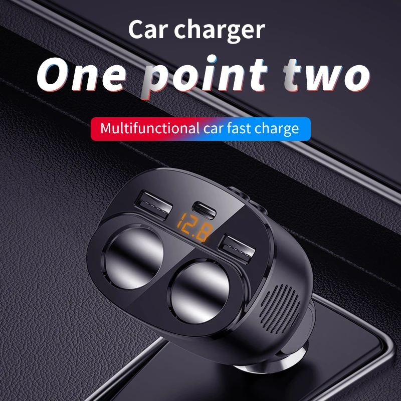 Автомобильное зарядное устройство с 2 USB портами 3 1 А прикуриватель двумя