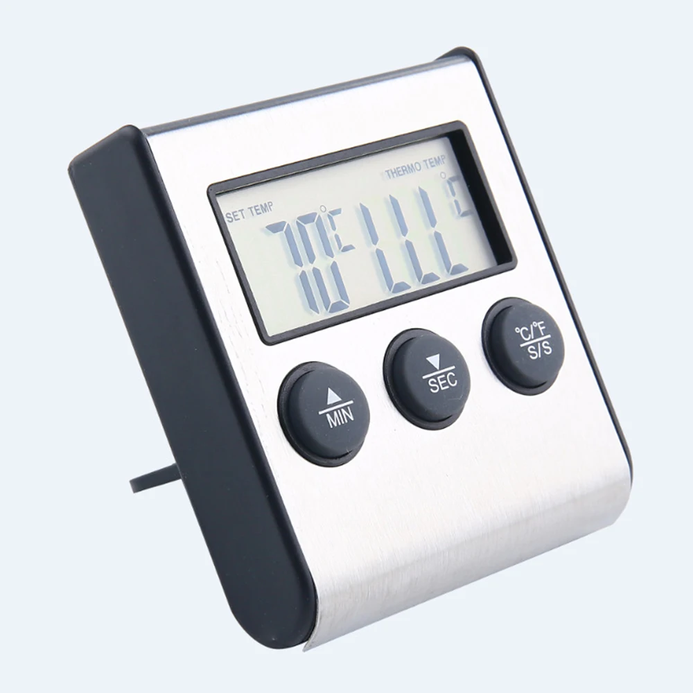 Digital Meat Thermometer Barbecue Food Cooking Probe Steak BBQ Temperature Gauge Tools Kitchen Timer Accessories | Дом и сад