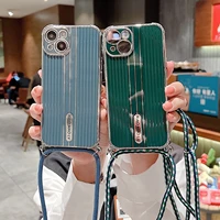 transparent tpu protective case strap lanyard phone case for xiaomi 10 10s 11 11 pro redmi k40 k40 pro