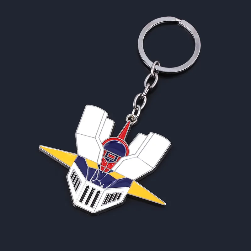 Anime Mazinger Z UFO Robot Grendizer Keychain Portrait Multicolor Mask Metal Keyring Men Boy Fans Accessories Gift Jewelry | Украшения и