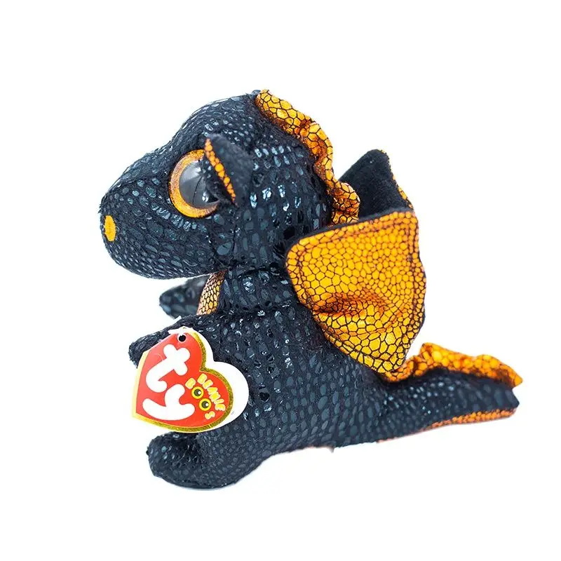 

New 6 inch 15 cm Ty Beanie big eyes plush pea animal sequined small dinosaur collection doll children birthday Christmas gift