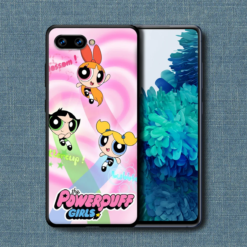 

Cute Powerpuff Cartoon Girls Phone Case For Huawei Honor 6A 7A 7C 8 8A 8X 9 9X 10 10i 20 Lite Pro Play black Coque Tpu Shell