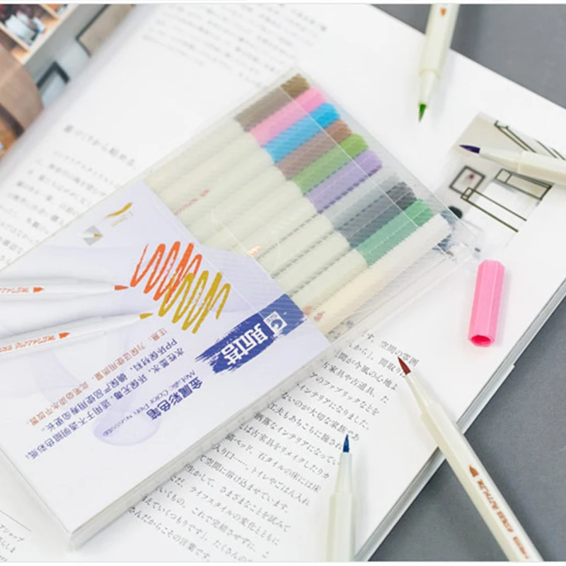 Набор гелевых маркеров для скрапбукинга 10 цветов | Канцтовары офиса и дома