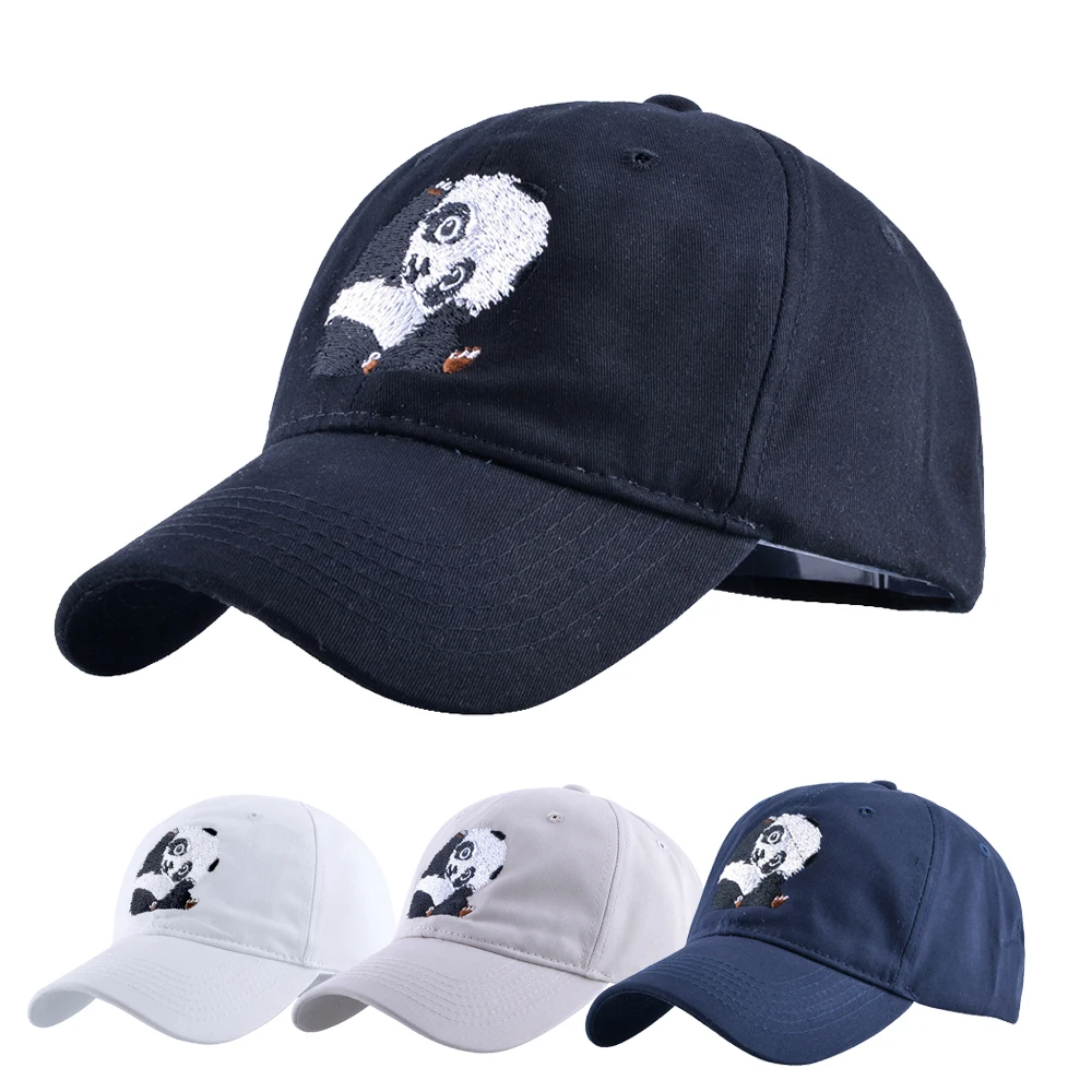 Бейсболки для мужчин и женщин дышащая сетчатая Кепка с рисунком панды кунфу