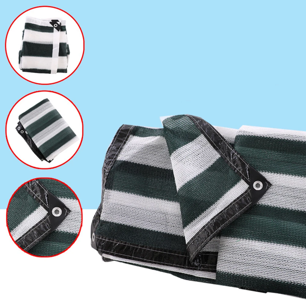 Полосатые солнцезащитные тени для улицы Солнцезащитная сетка ткань защиты от