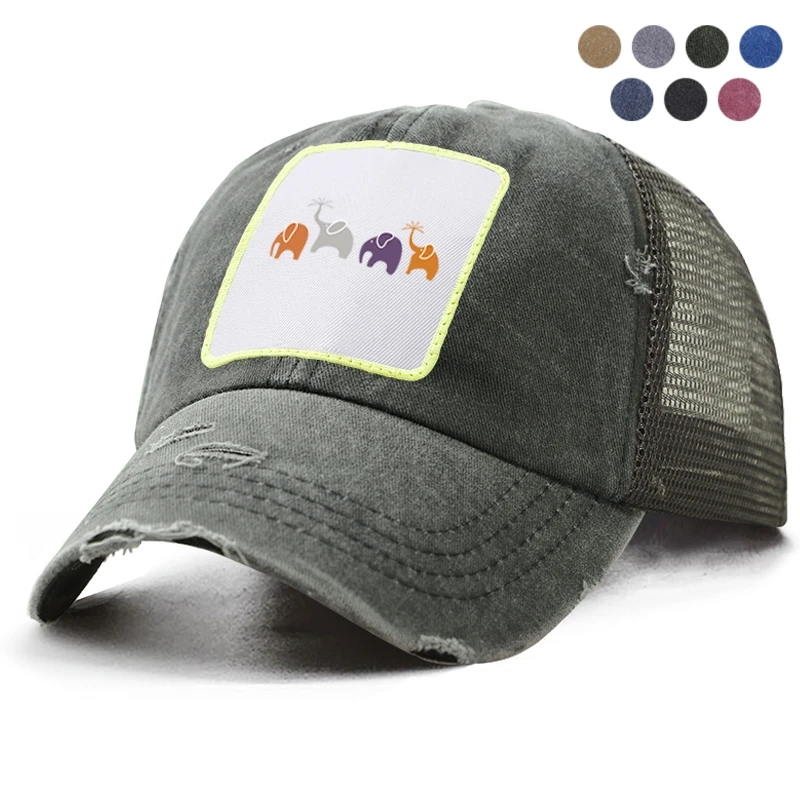 Забавная Кепка С Рисунком Слона для танцев Панама мужские бейсболки женская