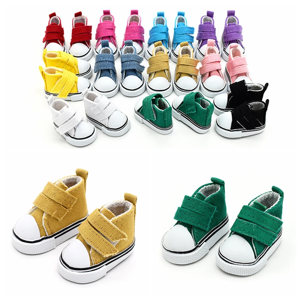 

Doll Shoes 5cm Fashion Mini Canvas Shoes Seakers Toy Footwear Sports Tennis Shoes Children Gift Toys Shoes For EXO Dolls
