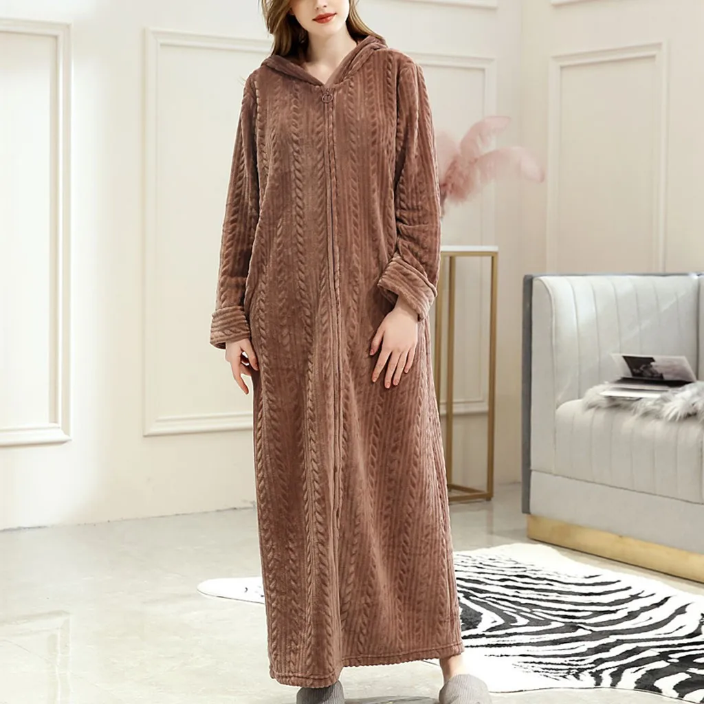 Женский и мужской фланелевый банный халат одежда для сна 2019 пар удлиненный на