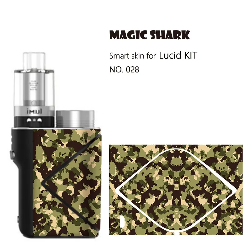 Magic Shark Leaf Dreamy SkyMilitary череп граффити полный вейп стикер чехол пленка для Geekvape Lucid