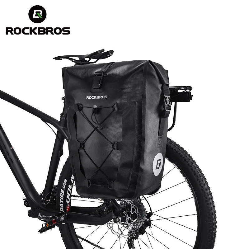 ROCKBROS 20L Водонепроницаемая велосипедная сумка складная задняя стойка задние