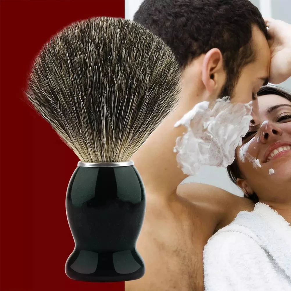 Набор кистей для бритья 3 в 1 деревянная ручка держатель из нержавеющей стали и