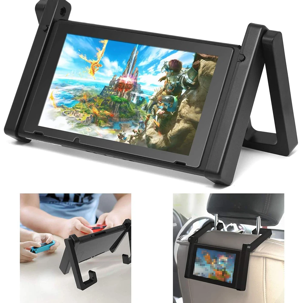 Stand Holder for Nintend Switch, Adjustable Car Headrest Mount Holder Playstand for Nintendo Switch NS Console And Accessories