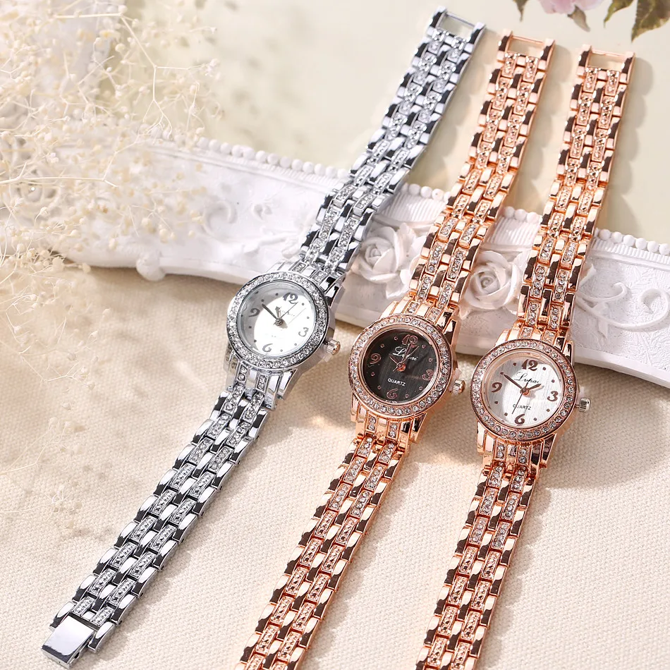 

Ladies Watch Hot Sale Luxury Luxury Stainless Steel Folding Buckle Strap Delicate Disc Quartz Watch gift 50*