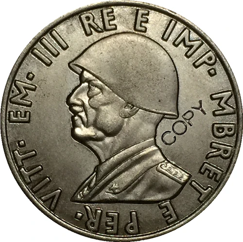 Albania 1939 0,5 Lek Francs копия монеты 24 мм