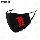 Маска Magliette Liverpool 11 No Mo Salah Anfield, Классическая моющаяся дышащая многоразовая маска из полиэстера, 2021