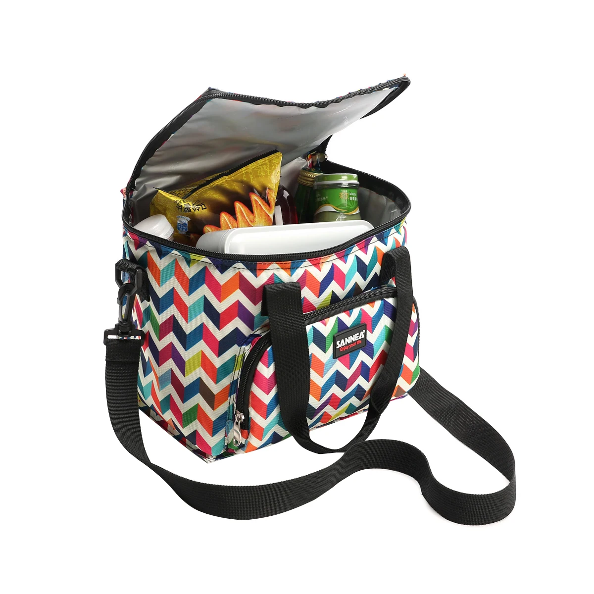 

Изолированная сумка для ланча, водонепроницаемая, сумка для охлаждения закусок, Термосумка для хранения еды, с плечевым ремнем