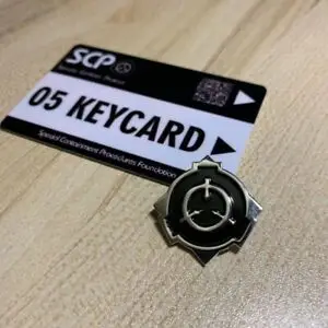 США SCP специальные процедуры удержания основа металлический значок брошь