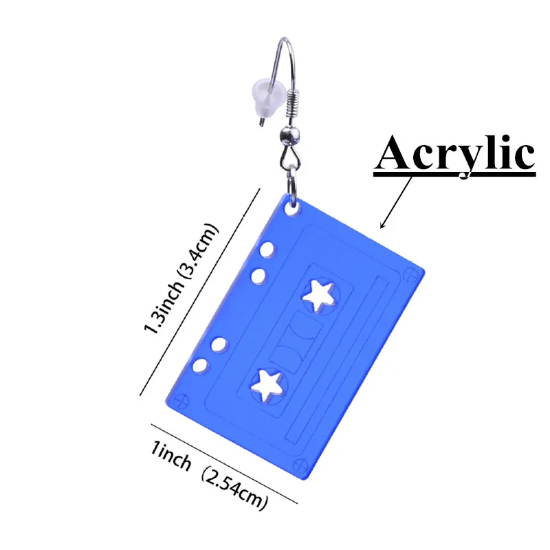 Женские акриловые серьги подвески Длинные висюльки вечерние в стиле хип хоп с