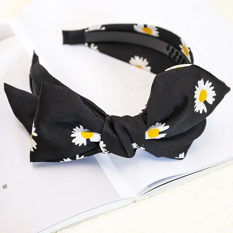 

Women Daisy Flower Bow Hairband Headband Headwear Hair Accessories