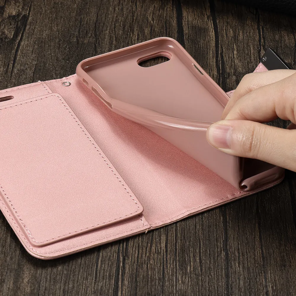 Чехол-бумажник с откидной крышкой для IPhone 12 Mini 11 Pro X Xr Xs Max 7 Plus 8 6S 6 5 5S SE 2020 Магнитный