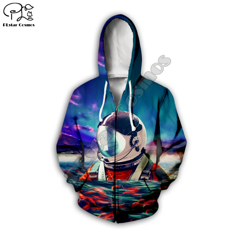 

Newest 3D astronaut space suit Hoodie Sweatshirt Men Women Hoodies Casual Sweatshirt Cute animal astronaut shirt Hoodies yhy-018