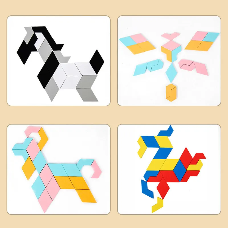 

3pcs Wooden Toy Puzzle Jigsaw Honeycomb Kindergarten Hands-on Desktop Variety P-uzzle Children's Toys