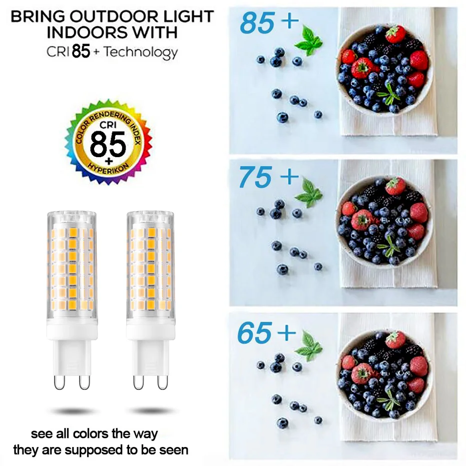 Светодиодная лампа без мерцания G9 110 В переменного тока в светодиодная 2835SMD 5 Вт лм